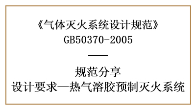 熱氣溶膠預(yù)制滅火系統(tǒng)的相關(guān)消防設(shè)計(jì)要求—四川國(guó)晉消防