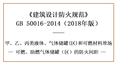 可燃、助燃?xì)怏w儲(chǔ)罐(區(qū))的防火間距應(yīng)留多少？—四川國晉消防分享