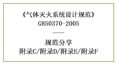 氣體滅火系統(tǒng)設(shè)計規(guī)范—附錄C/附錄D/附錄E/附錄F—四川國晉消防分享